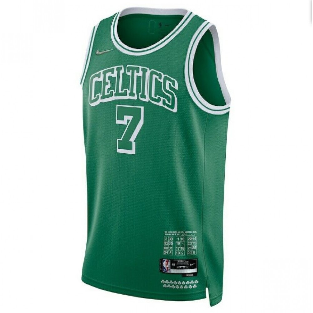 Men's Boston Celtics Jaylen Brown #7 Green 2021/22 Swingman Jersey - City Edition-Pro Kit Vault | Brand New 26/27 Sports Jerseys